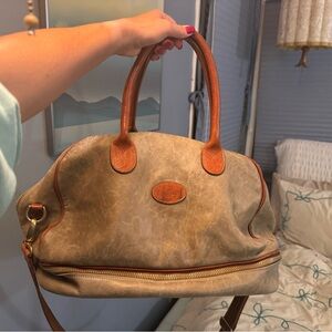Tangaroa Venice Terrida Vintage Italian Leather Satchel Weekender Bag